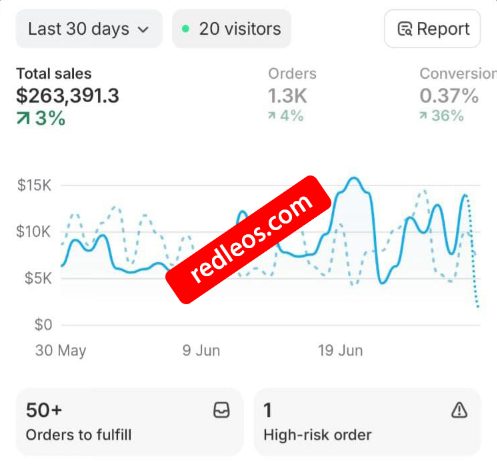 Trendy Beauti Shopify overview 1300 orders conversion up 36 percent